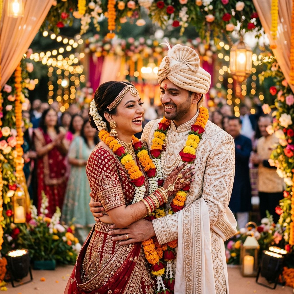 Happy couple matched by Shadi Shubh